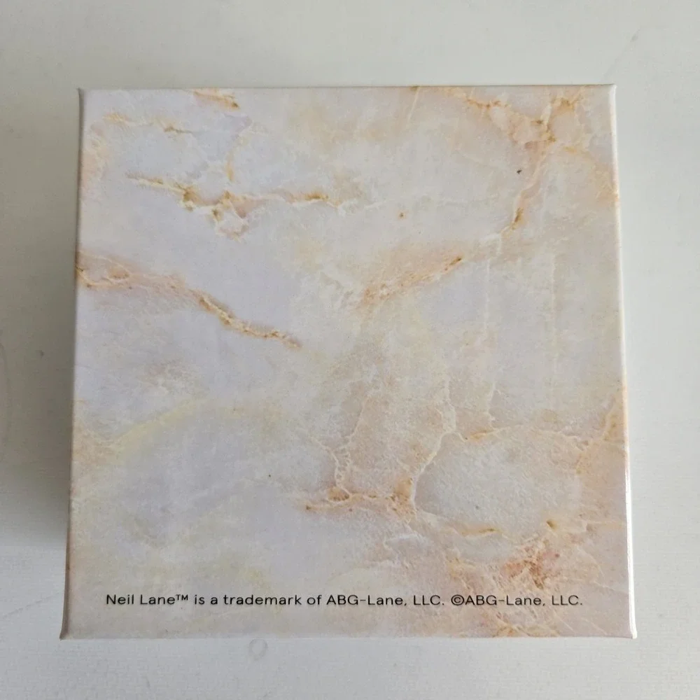 KAY JEWELER NEIL LANE Empty Ring Box & Outer Presentation Box‎ Marbled Gold